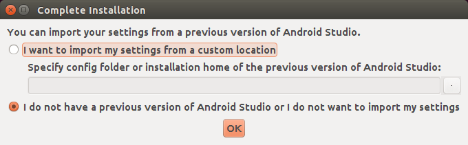 Tela após executar o Android Studio. Fonte: androidpro.com.br